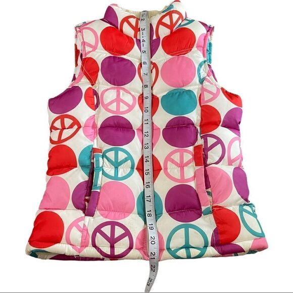 Old Navy Multicolored Puffer Zip Up Vest Sz Large - Picture 8 of 12